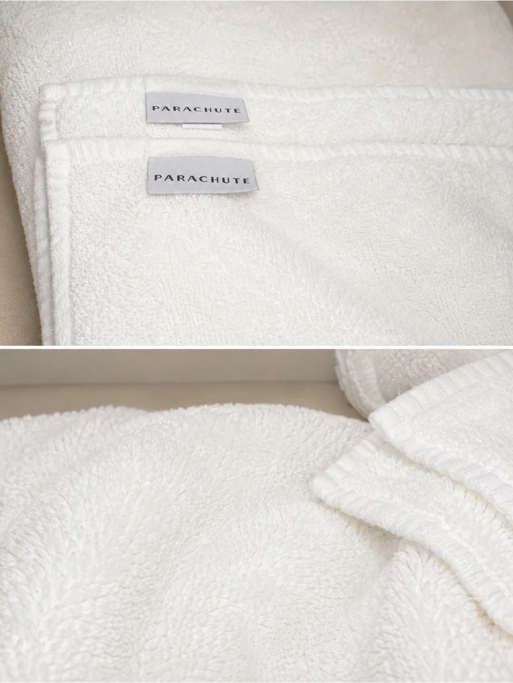Luxury White Bath Towel Set - Plush Cotton Towels